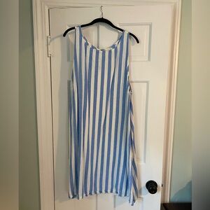 Ava & Viv Blue and White Striped Dress